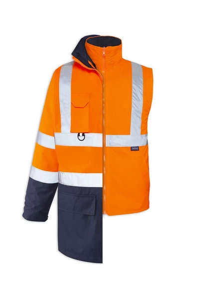 OLYMPUS MAX-BREATHANE HI-VIS TWO-TONE 5 IN 1 JACKET - Resim 7
