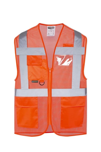 OLYMPUS HIGH VIS WARNING VEST - Resim 3
