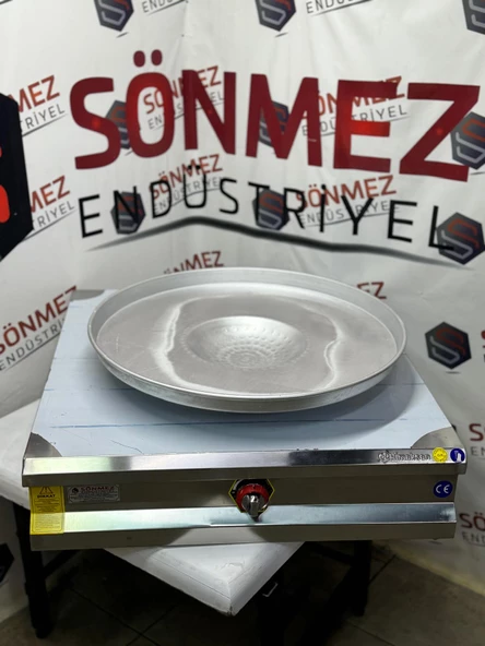 Sönmez Paslanmaz Tantuni Ocağı 100*100 Cm Tepsi Dahil -Doğalgaz Ce ürün görseli 1
