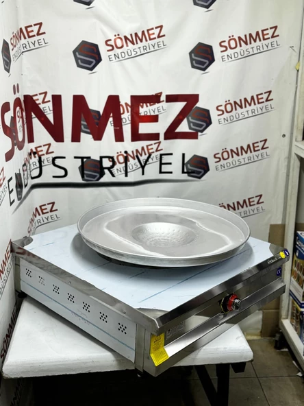 Sönmez Paslanmaz Tantuni Ocağı 100*100 Cm Tepsi Dahil -Doğalgaz Ce - Resim 2