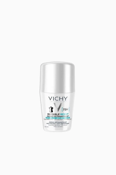 Vichy Invisible Resist Beyaz İz ve Tahriş Karşıtı Roll-On Deodorant 50 ml