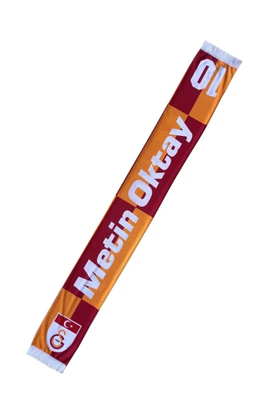 Galatasaray Orijinal Metin Oktay Atkı Hediyelik Ahşap Kutulu - Resim 2
