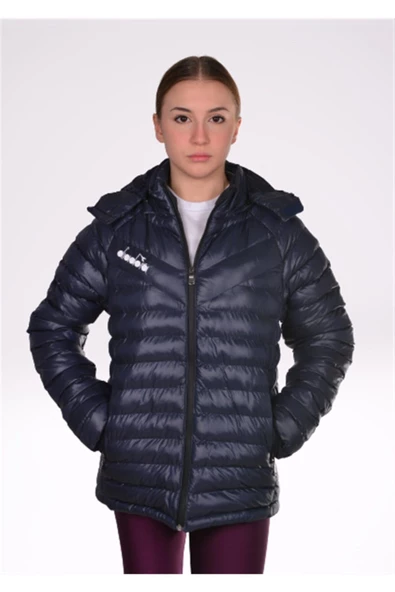 Diadora Doru - Kadın Lacivert Şişme Mont - DoruKDN - Resim 2