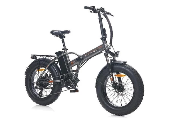 CORELLİ VONIQ FAT BIKE ELEKTRİKLİ KATLANIR BİSİKLET  42CM MD 20 JANT 8 VİTES GRİ