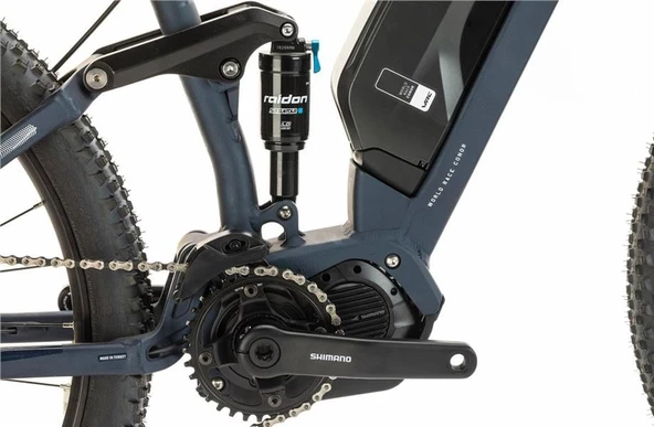 CONOR WRC SHAKE E-7000 DEORE ELEKTRİKLİ ERKEK DAĞ BİSİKLETİ 440H HD 29 JANT 11 VİTES MAVİ SARI BEYAZ - 2