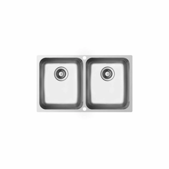 Ukınox Evye D 340.50.50 U4l.Gt Dekorlu Tezgah Altı