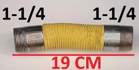 DOĞALGAZ BRÜLÖR BAĞLANTI FLEXİ & 1-1/4 & 1-1/4  ( 19 cm )