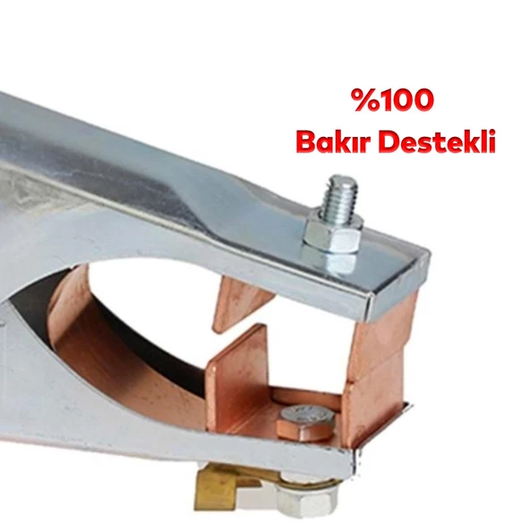 Kaynak Şase Pensesi 500 Amper Elektrod Kaynak Bakır Destekli Kaynakçı Pense 1 Adet Tek - 4