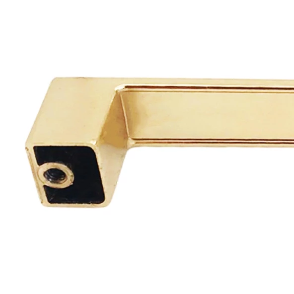 Bihter Düz Kulp 128 mm Altın Mutfak Kulpu Çekmece Dolap Kapak Kulbu Metal Mobilya Dolabı Kulpları - 4