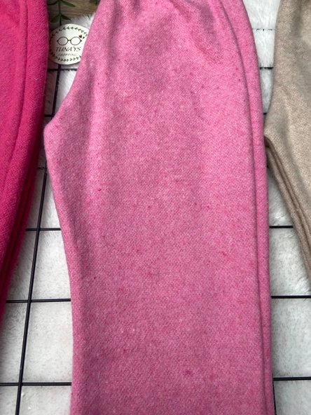 Kışlık Çocuk Ispanyol Paça Tayt Pantolon FUŞYA-PEMBE-BEJ (V5bxJ0BkJT612) - 4