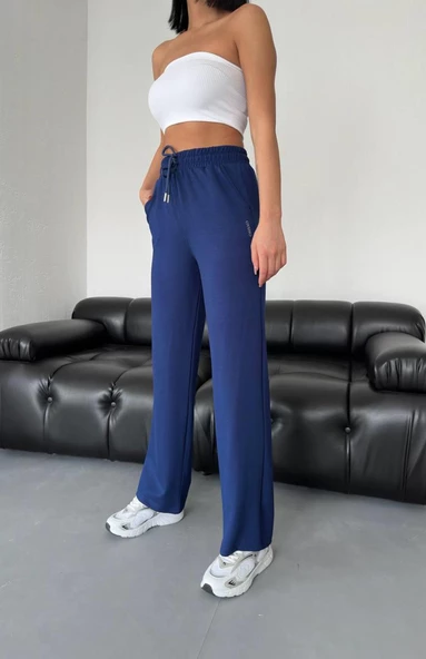 Vogsign 384 Kadın Oysho Düz Paça Cepli Tek Alt Eşofman - 5