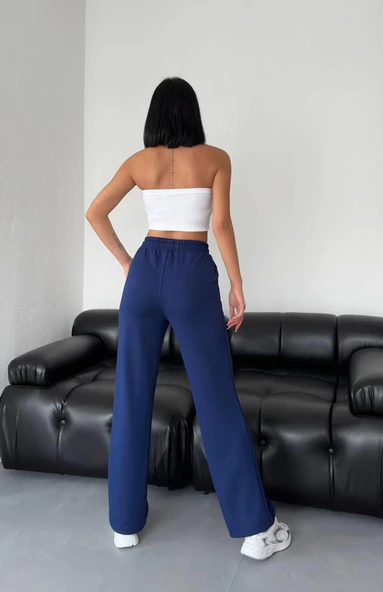 Vogsign 384 Kadın Oysho Düz Paça Cepli Tek Alt Eşofman - 6