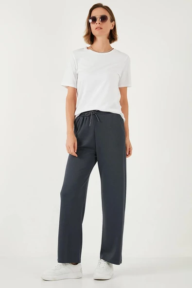 Vogsign 384 Kadın Oysho Düz Paça Cepli Tek Alt Eşofman - 12