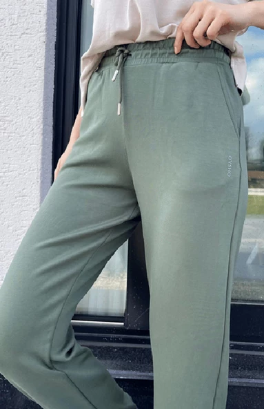 Vogsign 384 Kadın Oysho Düz Paça Cepli Tek Alt Eşofman - 9