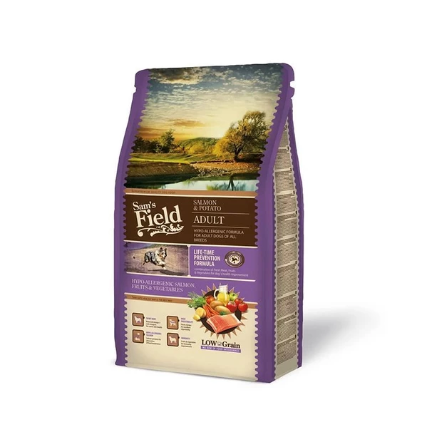 Sam's Field Somonlu Düşük Tahıllı Yetişkin Köpek Maması 2,5 Kg