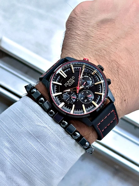 Jg. Polo Clup JPC.0224.S04059.03 Deri Kordon Erkek Kol Saati - Resim 4