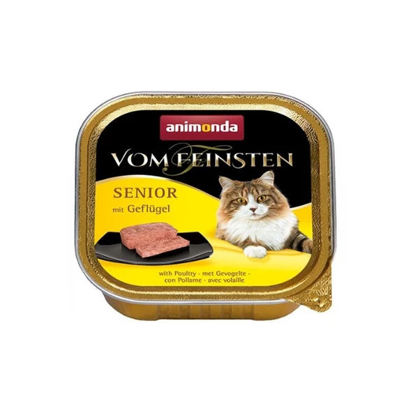 Animonda Vom Feinsten Hindi ve Tavuklu Yetişkin Kedi Yaş Mama 100gr