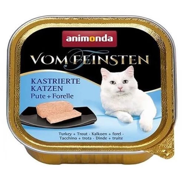 Animonda Vom Feinsten Mildes Menu Hindi Etli ve Alabalıklı Yetişkin Konserve Kedi Maması