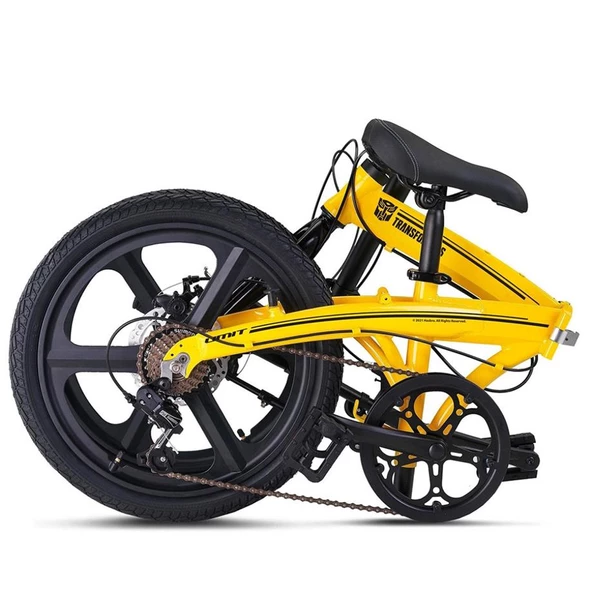 ÜMİT 2032 TRANSFORMERS FOLDING-2D KATLANIR BİSİKLET 20 JANT 6 VİTES SARI - 2