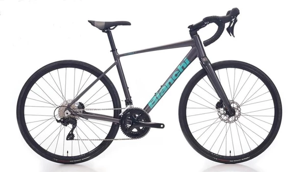 BIANCHI NIRONE7 DISC 105 ERKEK YOL YARIŞ BİSİKLETİ 520H HD 28 JANT 24 VİTES DARK GRAPHITE CKM METALIZE CELESTE GLOSS