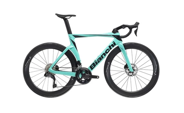 BIANCHI OLTRE COMP 105 DISC KARBON ERKEK YOL YARIŞ BİSİKLETİ 550H HD 28 JANT 12 VİTES CELESTE BLACK