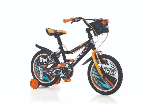 CORELLİ RAPTOR ERKEK ÇOCUK BİSİKLETİ V 16 JANT SİYAH TURUNCU ürün görseli