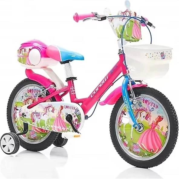 CORELLİ LOVELY KIZ ÇOCUK BİSİKLETİ V 16 JANT PEMBE MAVİ ürün görseli