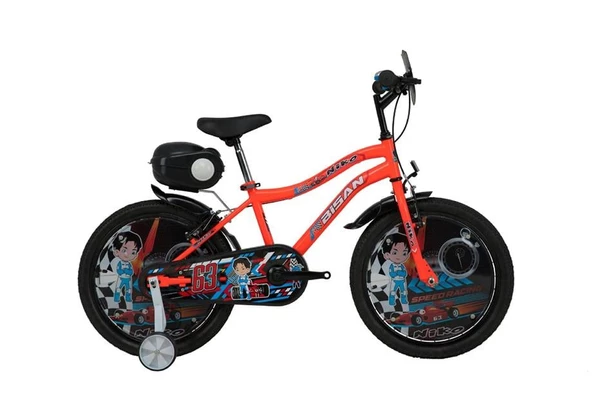 BİSAN NIKO ERKEK ÇOCUK BİSİKLETİ 30CM V 20 JANT NEON TURUNCU MAVİ