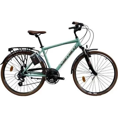 CARRARO ELITE 804 ERKEK ŞEHİR BİSİKLETİ 520H V 28 JANT 24 VİTES MAT TURKUAZ KAHVE BAKIR