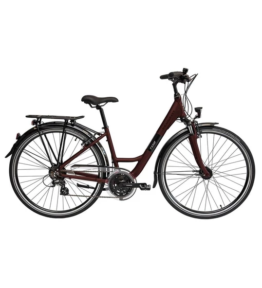 PEUGEOT T03 D7 KADIN ŞEHİR BİSİKLETİ 470H V 28 JANT 21 VİTES BORDO