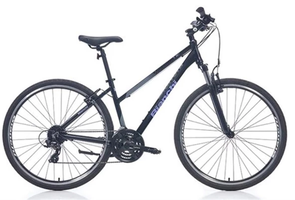 BIANCHI T0017FS-L KADIN ŞEHİR BİSİKLETİ 380H V 28 JANT 24 VİTES SİYAH LİLA YS728