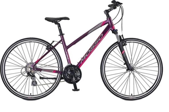 MOSSO LEGARDA-2321-LSM-V KADIN ŞEHİR BİSİKLETİ 460H V 28 JANT 21 VİTES MÜRDÜM PEMBE