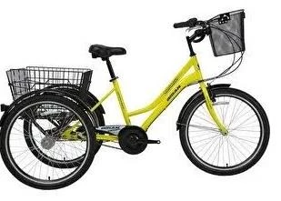 BİSAN PORTER ÜÇ TEKERLİ BİSİKLET 44CM V 24 JANT 3 VİTES SARI SİYAH