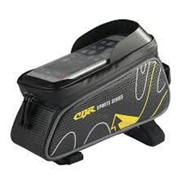 XBYC 842 BİSİKLET KADRO ÜSTÜ ÇANTA SİYAH SARI