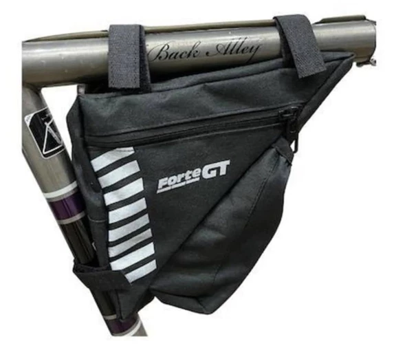 XBYC 827 BİSİKLET ÜÇGEN ÇANTA SULUKLU SİYAH BEYAZ