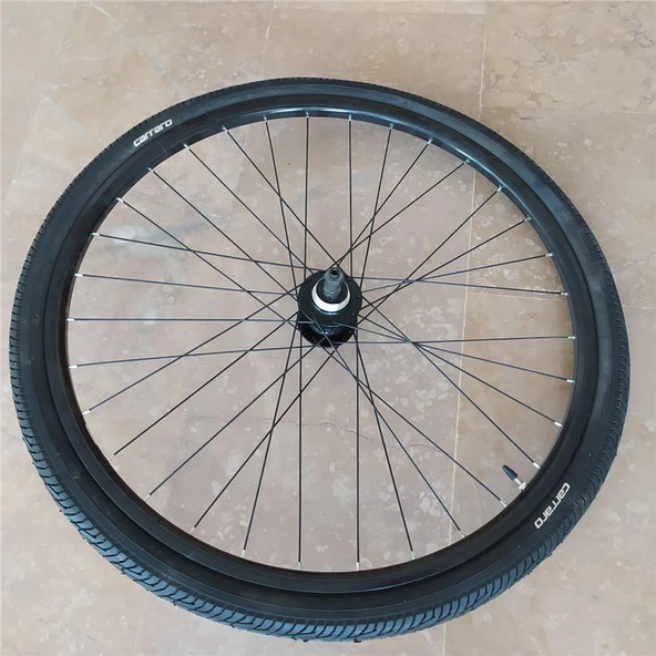 CARRARO 26X1.50 XLC LASTİK+ JANT TEL ÖRÜLÜ İNCE ÖN TEKERLEK ŞEHİR DISK UYUMLU - 2