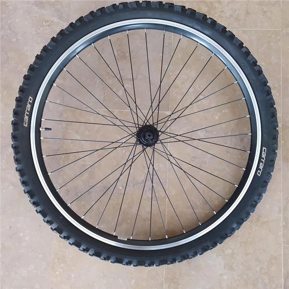 CARRARO 26X2.10 XLC LASTİK+JANT TEL ÖRÜLÜ KALIN TEKERLEK DAĞ V FREN UYUMLU - 2