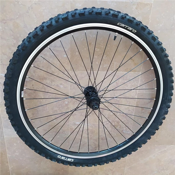 CARRARO 26X2.10 XLC LASTİK+JANT TEL ÖRÜLÜ KALIN TEKERLEK DAĞ DISK UYUMLU - 2