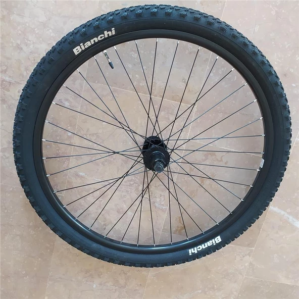 BIANCHI 27,5X2.10 XLC LASTİK+JANT TEL ÖRÜLÜ KALIN TEKERLEK DAĞ DİSK UYUMLU - 2
