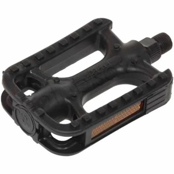 PEDAL MTB BİSİKLET İÇİN PLASTİK BİLYASIZ  REFLEKTÖRLÜ ÇİFT SİYAH FP-804