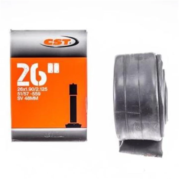 CST 26X1.90/2X125 SV 48mm 51/57-559 KALIN SİBOB İÇ LASTİK SİYAH