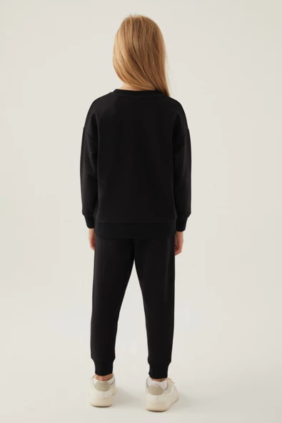 Barbie Lisanslı 1764 Sweatshirt ve Pantolon Alt Üst Kız Çocuk Eşofman Takımı - 18