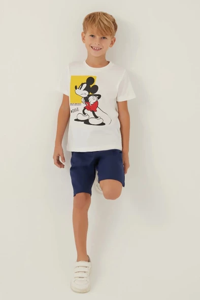Minnie Mouse Lisanslı D4883 Beyond T-Shirt ve Şort Alt Üst Erkek Çocuk Takımı - 5