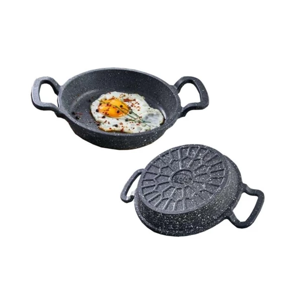 EDA COOKWARE ASYA DÖKÜM SAHAN 20 CM GRİ YUVARLAK ZK-962