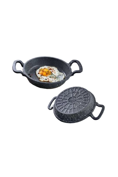 EDA COOKWARE ASYA DÖKÜM SAHAN 18 CM GRİ YUVARLAK ZK-961