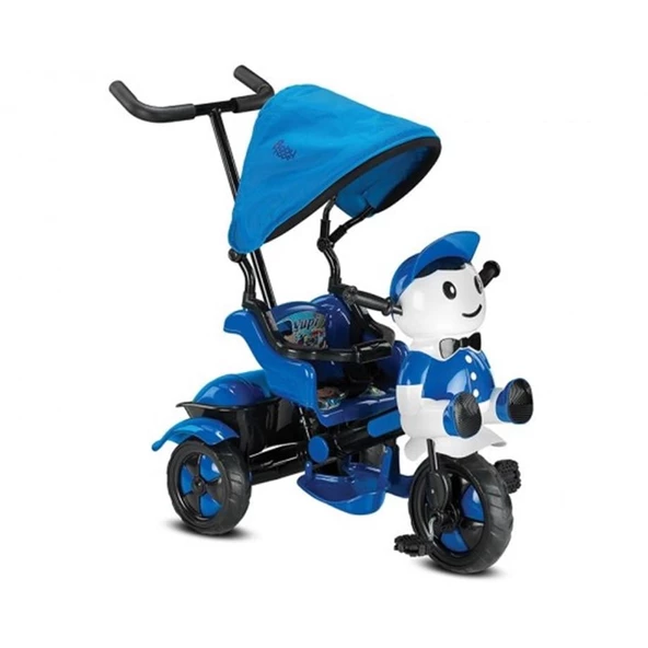 BABYHOPE 125 YUPİ TRIYCLE İTMELİ EBEVEYN KONTROLLÜ BEBEK BİSİKLETİ MAVİ