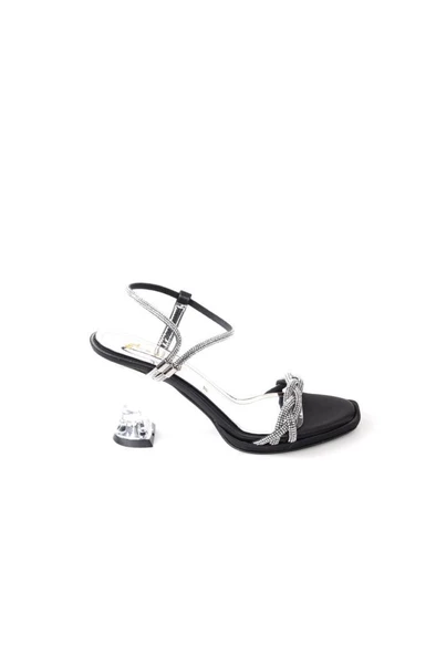 Papuçcity Tamer 02837 8,5 Topuklu Kadın Abiye Sandalet Ayakkabı - 9