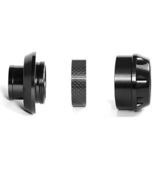 Motosiklet ,Scooter Ön Teker Koruma Takozu Karbon Detaylı (Siyah Renk) 16 Mm Millere Uygun_Supermoto - Resim 4