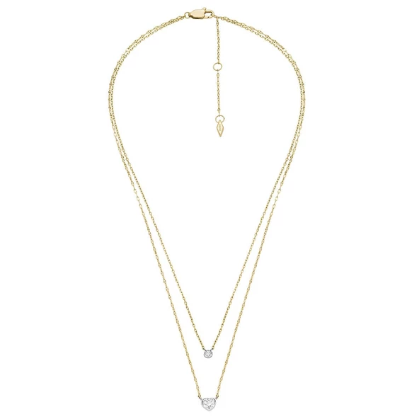 Fossıl JF04357-998 Kalpli Kadın Kolye - Resim 2