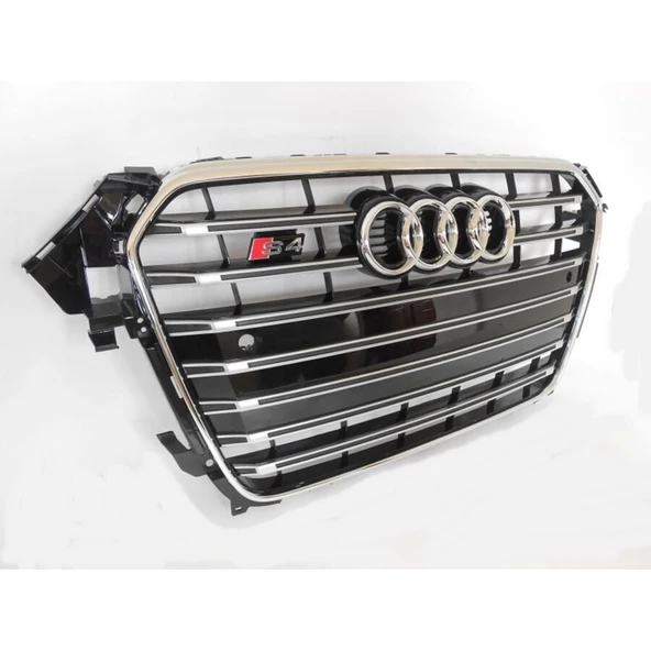 Audi A4 B8 Makyajlı S4 Ön Panjur Piano Black 2012-2015 Arası Uyumlu - 4